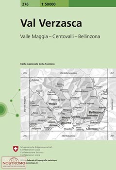 Val verzasca carta della svizzera 1:50000